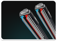Car Wiper Blades 3 Layer Rubber