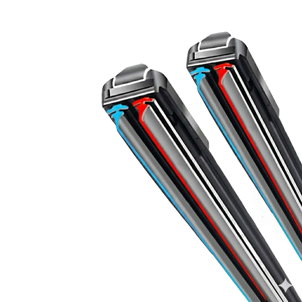 Car Wiper Blades 2 Layer Rubber